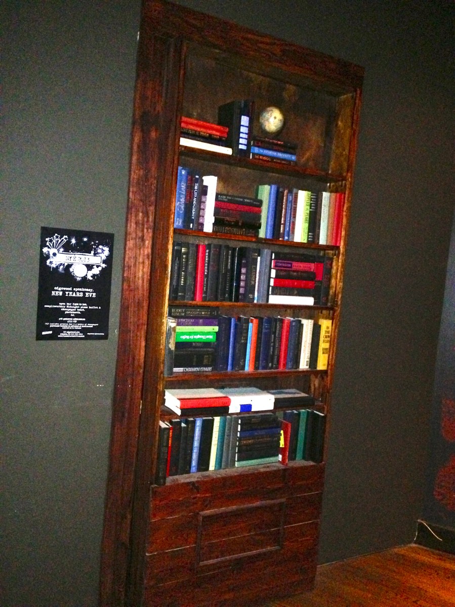 A bookcase, or a secret entrance?