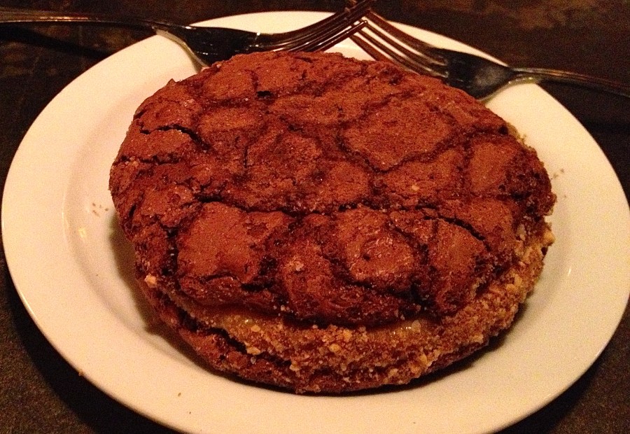Peanut butter whoopie pie.  