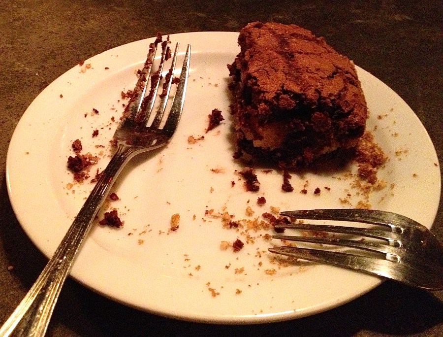 Here's how far we got on the dessert.