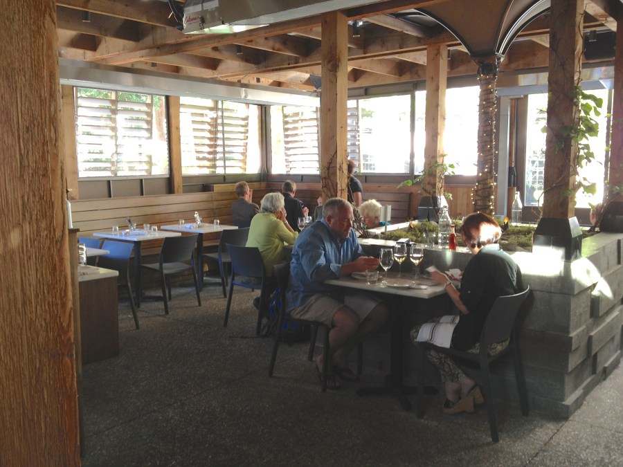 Lure's patio has that beach feel.