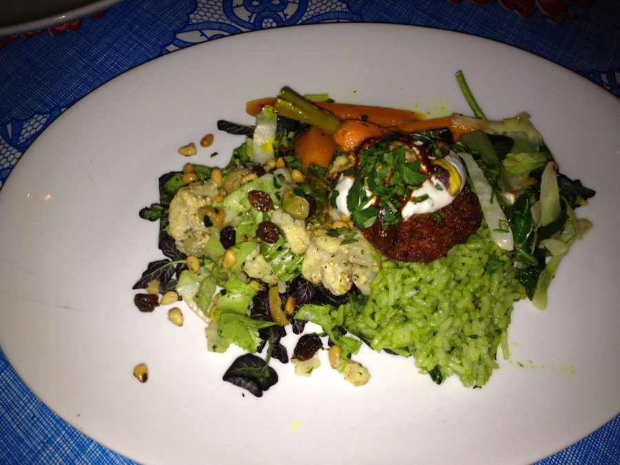 Half a veggie plate.