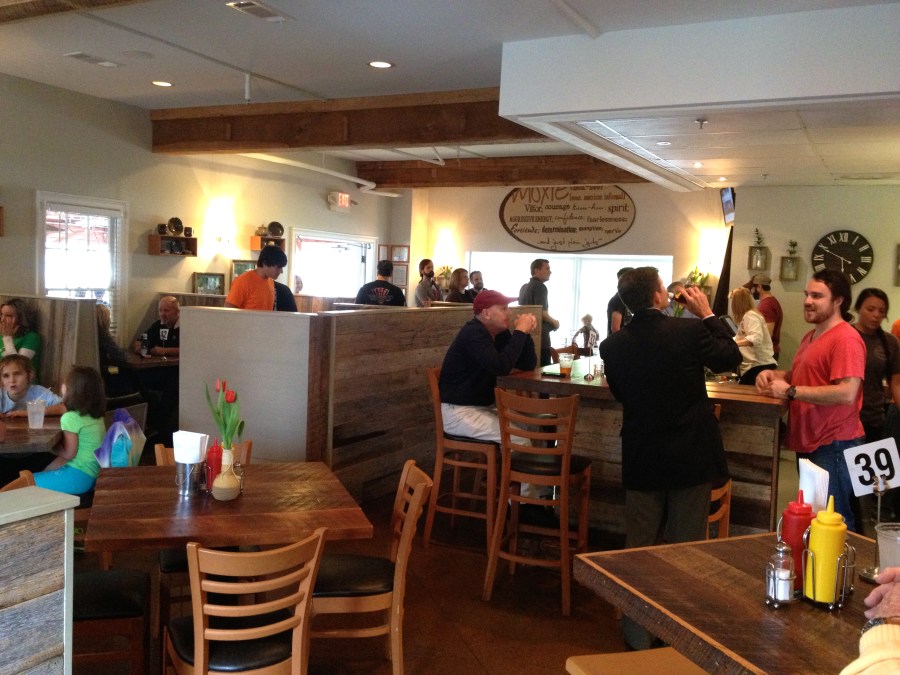 The place was crowded the entire time we were there.