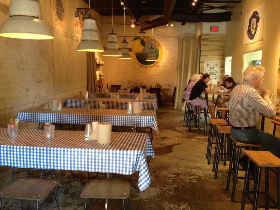 It's early, and easy to find a seat.