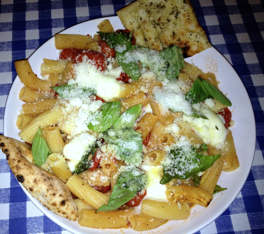 Perfectly cooked pasta.