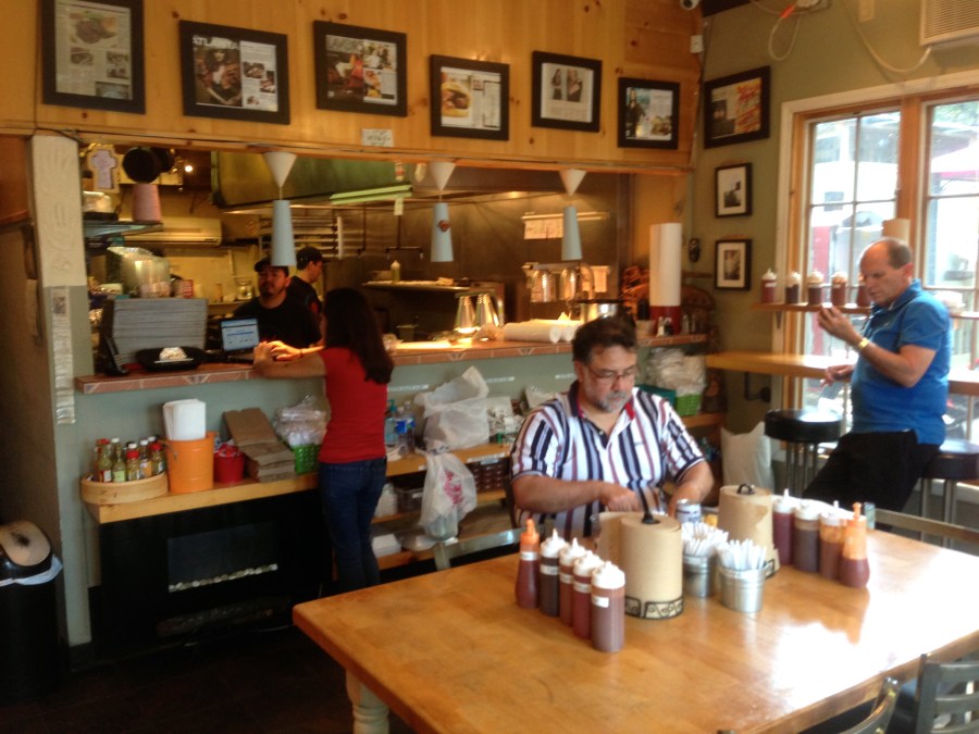 The entire dining room.