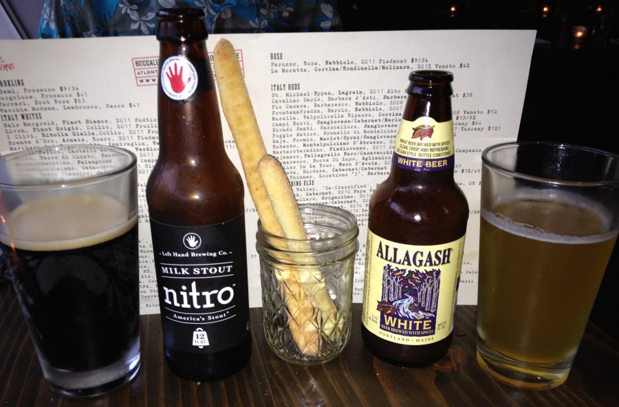 Beer gets us started.