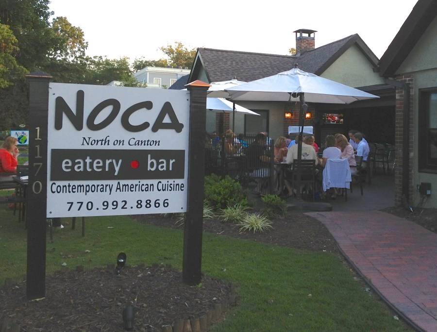 Sit outside if the weather cooperates.