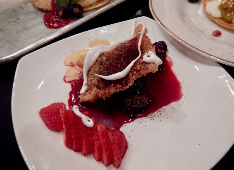 Steel Magnolias: Fried ravioli with fruit